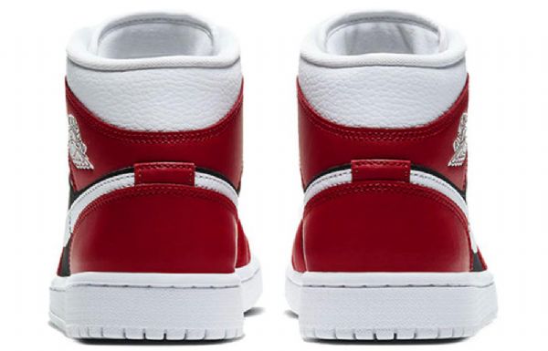 Nike Air Jordan 1 Mid Tops Retro Basketball Sko Til Damer Rød Sort