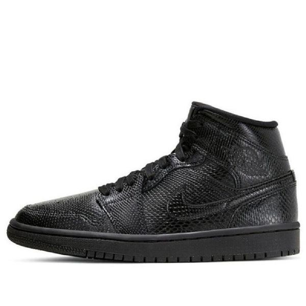 Nike Air Jordan 1 Mid Tops Retro Basketball Sko Til Damer Sort