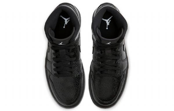 Nike Air Jordan 1 Mid Tops Retro Basketball Sko Til Damer Sort