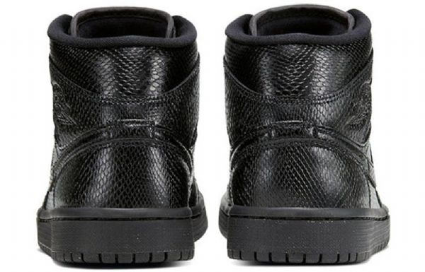 Nike Air Jordan 1 Mid Tops Retro Basketball Sko Til Damer Sort