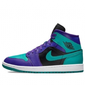 Nike Air Jordan 1 Mid Tops Retro Basketball Sko Til Damer Sort
