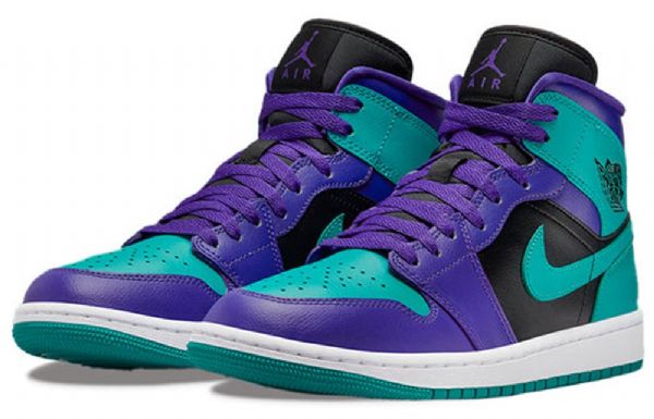 Nike Air Jordan 1 Mid Tops Retro Basketball Sko Til Damer Sort