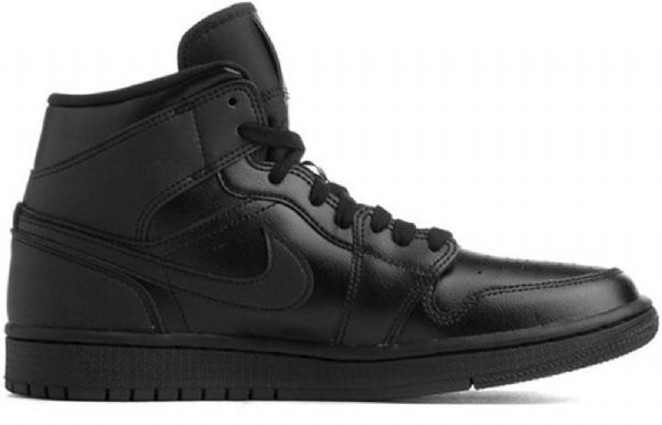 Nike Air Jordan 1 Mid Tops Retro Basketball Sko Til Damer Sort
