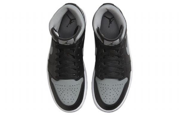 Nike Air Jordan 1 Mid Tops Retro Basketball Sko Til Damer Sort Grå
