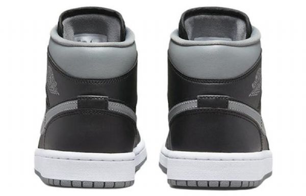 Nike Air Jordan 1 Mid Tops Retro Basketball Sko Til Damer Sort Grå