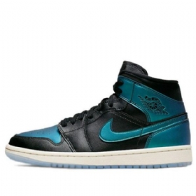 Nike Air Jordan 1 Mid Tops Retro Basketball Sko Til Damer Turkis