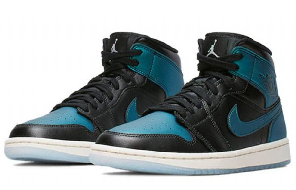 Nike Air Jordan 1 Mid Tops Retro Basketball Sko Til Damer Turkis