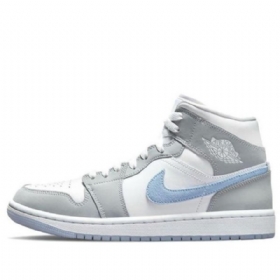 Nike Air Jordan 1 Mid Tops Retro Basketball Sko Til Damer Turkis