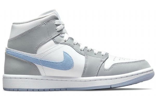 Nike Air Jordan 1 Mid Tops Retro Basketball Sko Til Damer Turkis