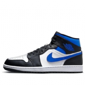 Nike Air Jordan 1 Mid Tops Retro Basketball Sko Til Mænd Blå