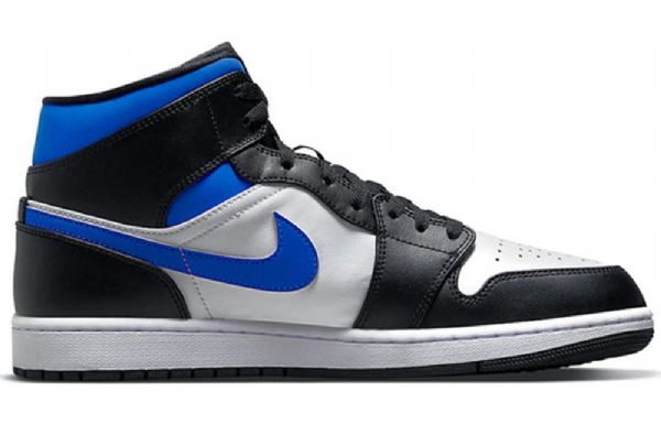 Nike Air Jordan 1 Mid Tops Retro Basketball Sko Til Mænd Blå