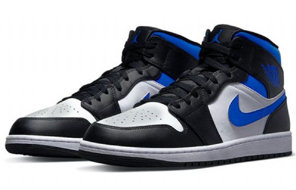 Nike Air Jordan 1 Mid Tops Retro Basketball Sko Til Mænd Blå