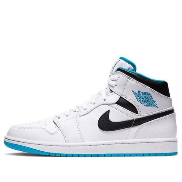 Nike Air Jordan 1 Mid Tops Retro Basketball Sko Til Mænd Blå