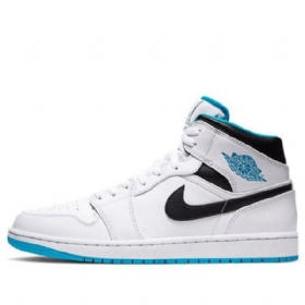Nike Air Jordan 1 Mid Tops Retro Basketball Sko Til Mænd Blå