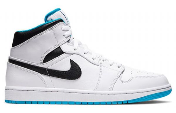 Nike Air Jordan 1 Mid Tops Retro Basketball Sko Til Mænd Blå