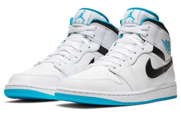 Nike Air Jordan 1 Mid Tops Retro Basketball Sko Til Mænd Blå