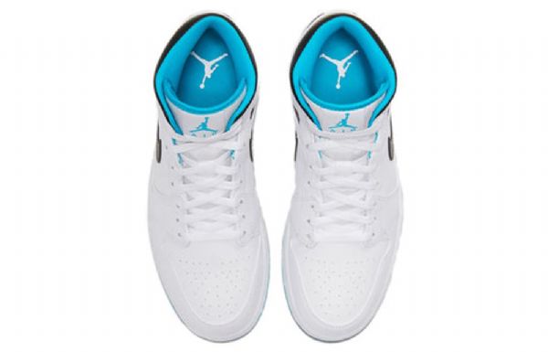 Nike Air Jordan 1 Mid Tops Retro Basketball Sko Til Mænd Blå
