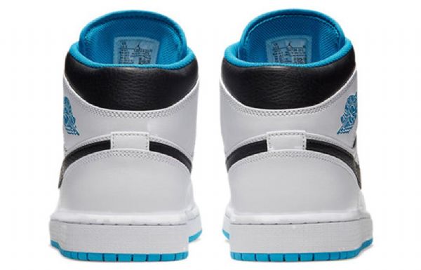 Nike Air Jordan 1 Mid Tops Retro Basketball Sko Til Mænd Blå