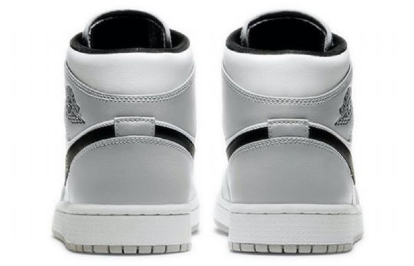 Nike Air Jordan 1 Mid Tops Retro Basketball Sko Til Mænd Grå