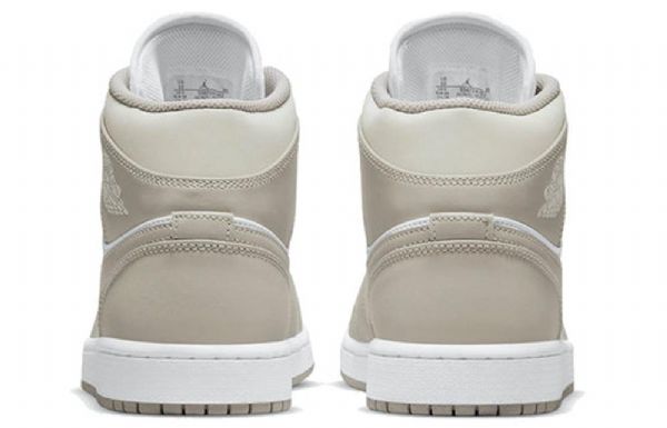 Nike Air Jordan 1 Mid Tops Retro Basketball Sko Til Mænd Grå