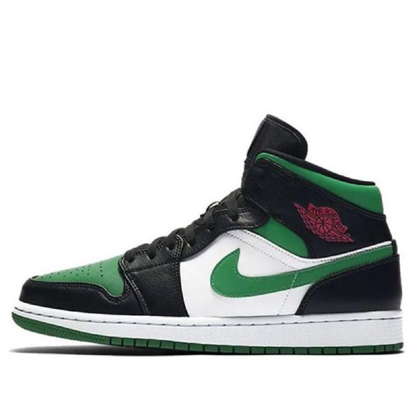Nike Air Jordan 1 Mid Tops Retro Basketball Sko Til Mænd Grøn