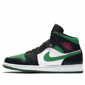 Nike Air Jordan 1 Mid Tops Retro Basketball Sko Til Mænd Grøn