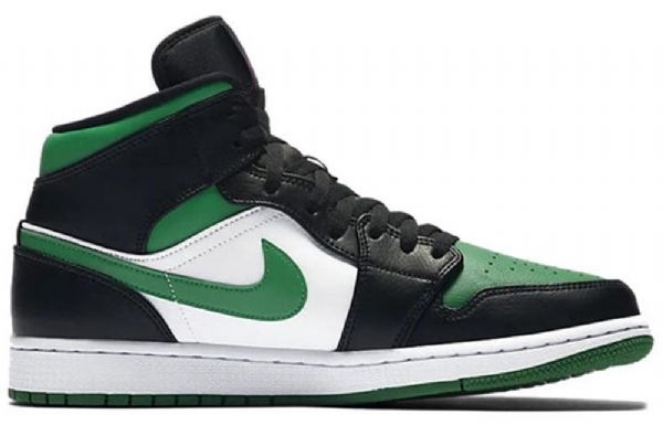 Nike Air Jordan 1 Mid Tops Retro Basketball Sko Til Mænd Grøn
