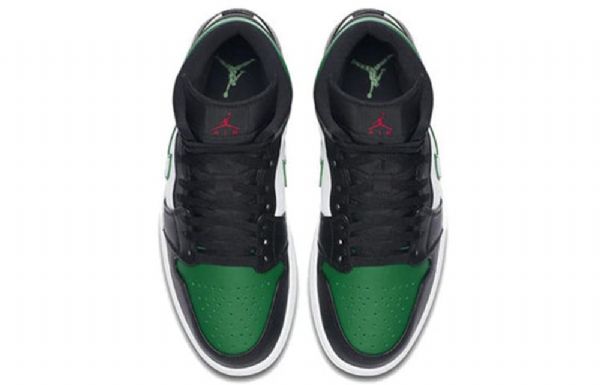 Nike Air Jordan 1 Mid Tops Retro Basketball Sko Til Mænd Grøn