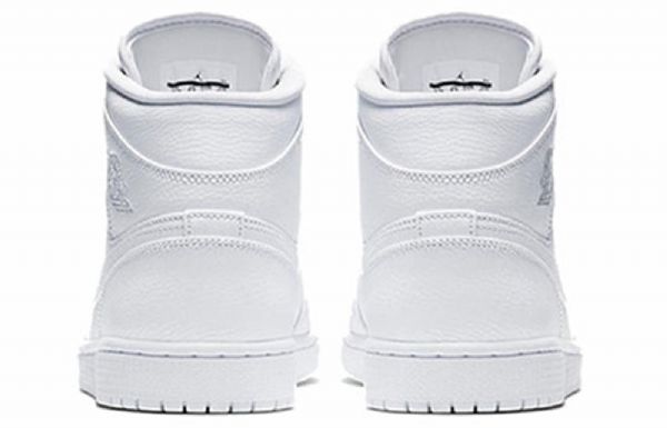 Nike Air Jordan 1 Mid Tops Retro Basketball Sko Til Mænd Hvid
