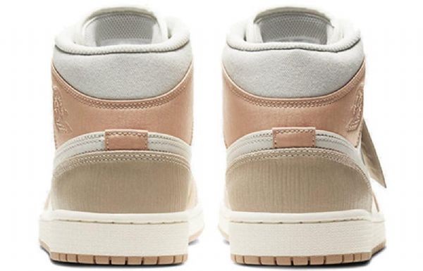 Nike Air Jordan 1 Mid Tops Retro Basketball Sko Til Mænd Khaki