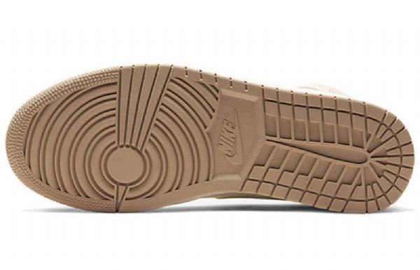 Nike Air Jordan 1 Mid Tops Retro Basketball Sko Til Mænd Khaki