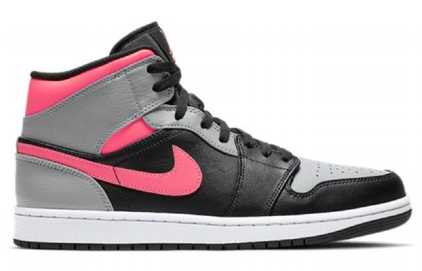 Nike Air Jordan 1 Mid Tops Retro Basketball Sko Til Mænd Lyserød