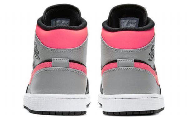 Nike Air Jordan 1 Mid Tops Retro Basketball Sko Til Mænd Lyserød