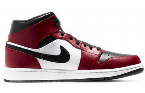 Nike Air Jordan 1 Mid Tops Retro Basketball Sko Til Mænd Sort