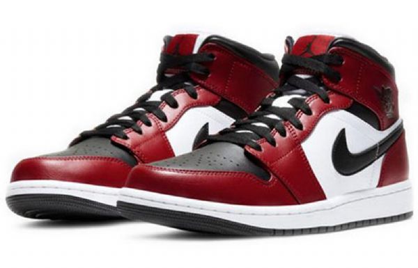 Nike Air Jordan 1 Mid Tops Retro Basketball Sko Til Mænd Sort