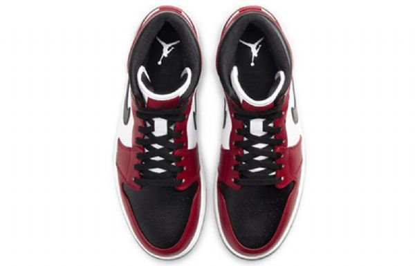 Nike Air Jordan 1 Mid Tops Retro Basketball Sko Til Mænd Sort