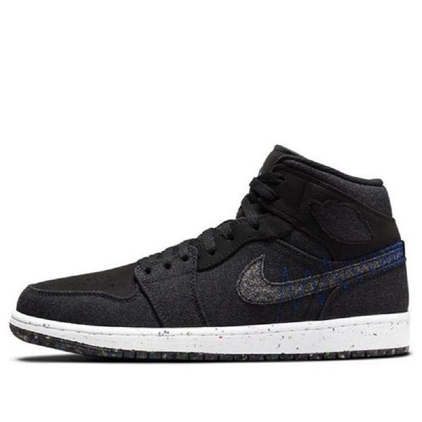 Nike Air Jordan 1 Mid Tops Retro Basketball Sko Til Mænd Sort
