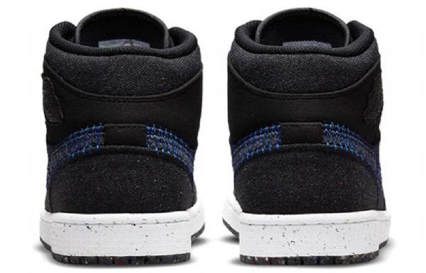 Nike Air Jordan 1 Mid Tops Retro Basketball Sko Til Mænd Sort