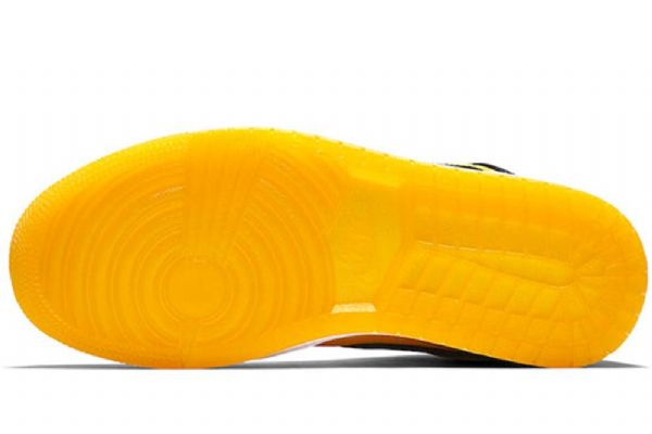 Nike Air Jordan 1 Mid Tops Retro Basketball Sko Til Mænd Sort Guld