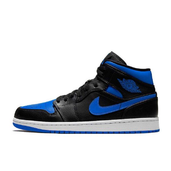 Nike Air Jordan 1 Mid Tops Royal Sko Til Damer Blå Blå
