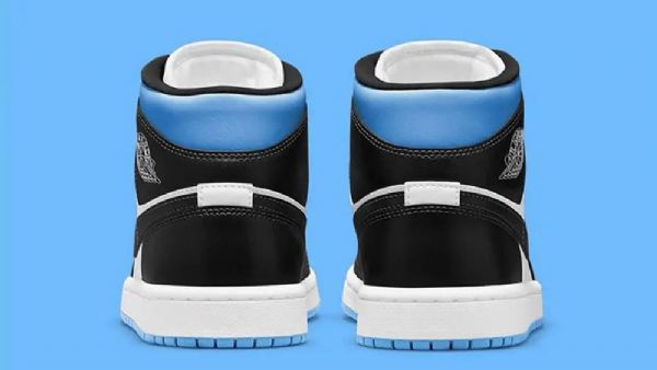 Nike Air Jordan 1 Mid Tops Royal Sko Til Mænd Kongeblå Sort Hvid