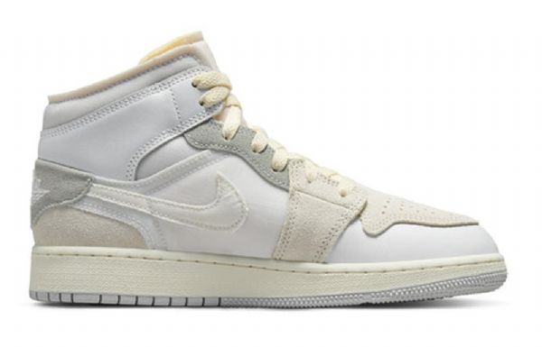 Nike Air Jordan 1 Mid Tops Se Craft Gs Basketball Sko Til Mænd Khaki
