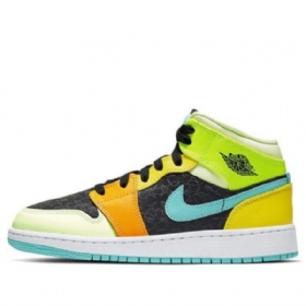 Nike Air Jordan 1 Mid Tops Se Gs Basketball Sko Til Mænd Flerfarvet