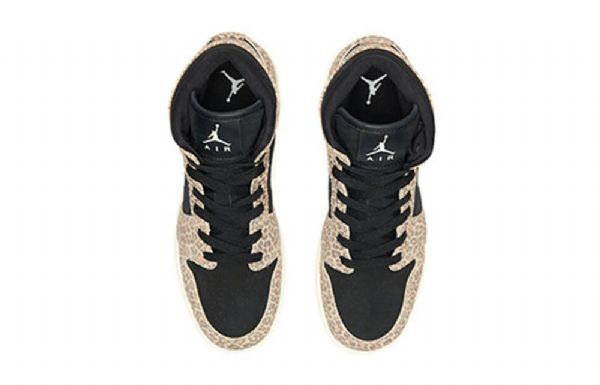 Nike Air Jordan 1 Mid Tops Se Gs Basketball Sko Til Mænd Leopard
