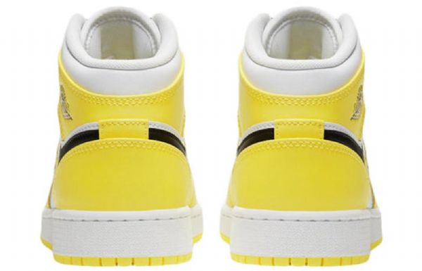 Nike Air Jordan 1 Mid Tops Se Gs Basketball Sko Til Mænd Lyserød Gul