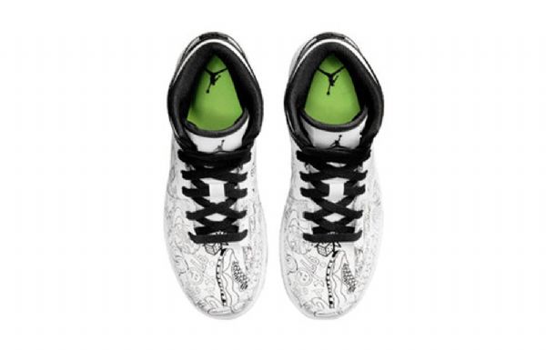 Nike Air Jordan 1 Mid Tops Se Gs Basketball Sko Til Mænd Sort Hvid