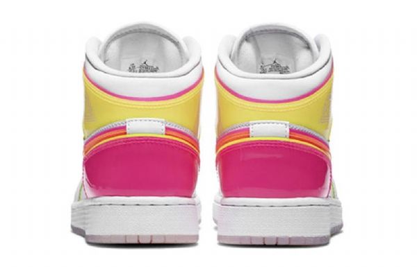 Nike Air Jordan 1 Mid Tops Se Gs Basketballsko Til Mænd Hvid