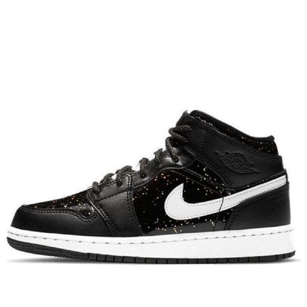 Nike Air Jordan 1 Mid Tops Se Gs Basketballsko Til Mænd Sort