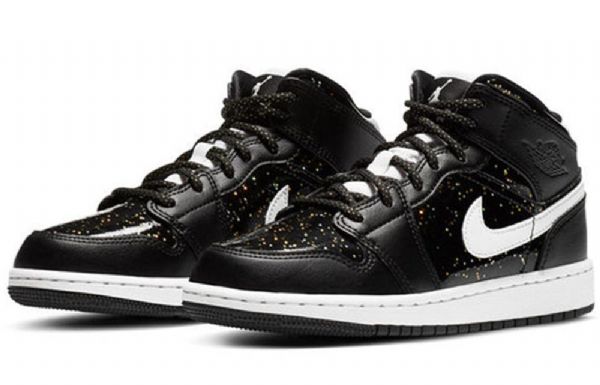 Nike Air Jordan 1 Mid Tops Se Gs Basketballsko Til Mænd Sort