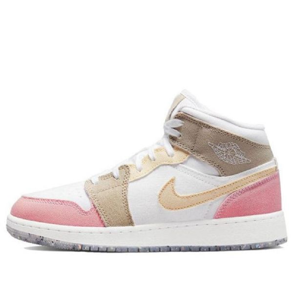 Nike Air Jordan 1 Mid Tops Se Gs Retro Basketball Sko Til Mænd Flerfarvet